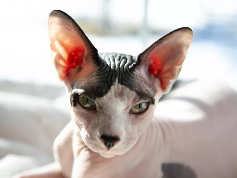 Hairless sphynx cat