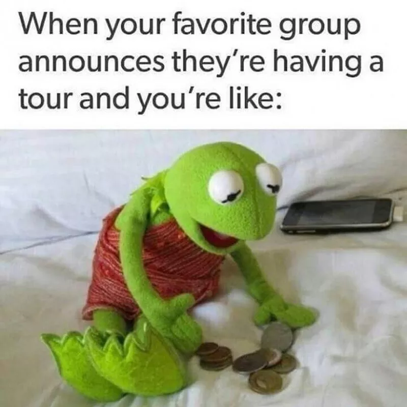 Kermit wanting to go to concert