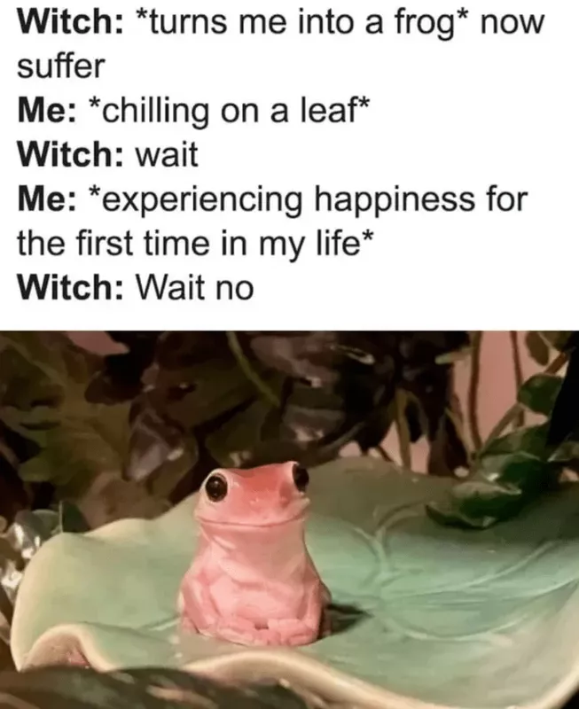 What happens if you're turned into a frog