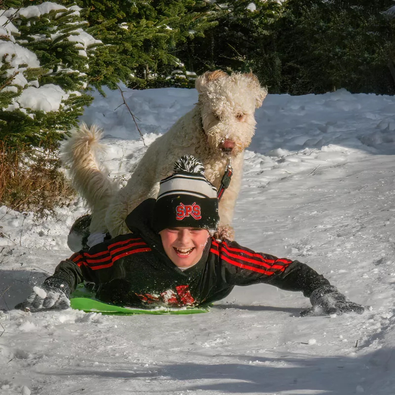 Hitching a lift!