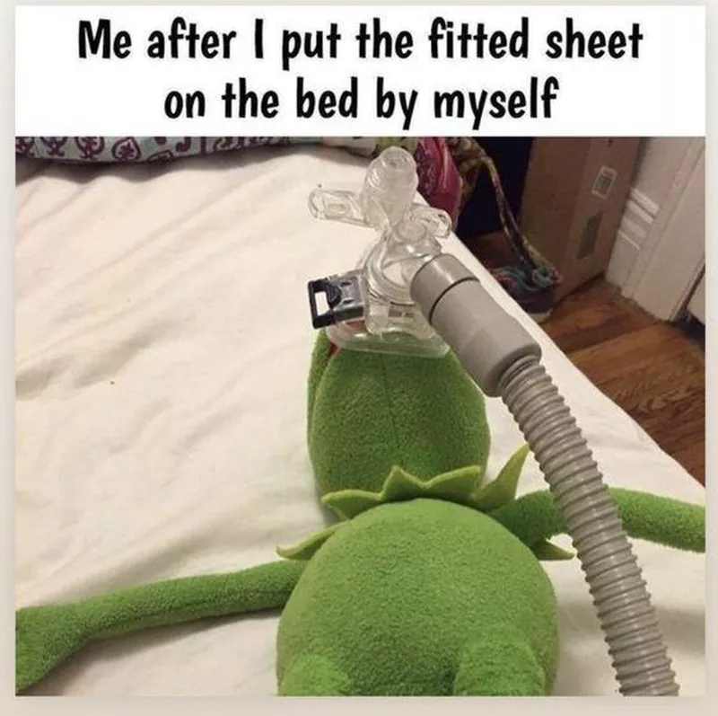 Sheet on bed
