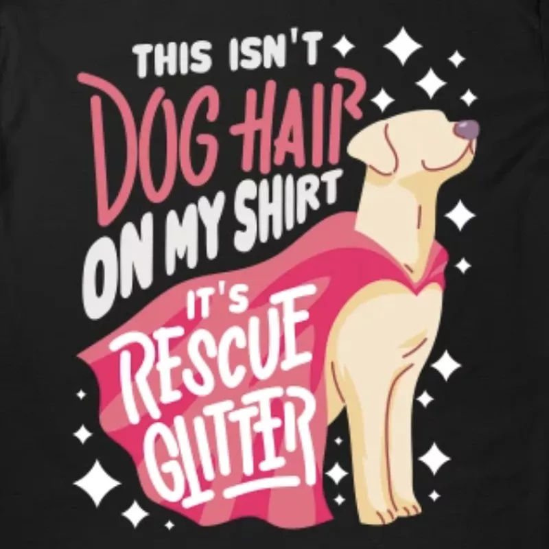 Rescue glitter tee