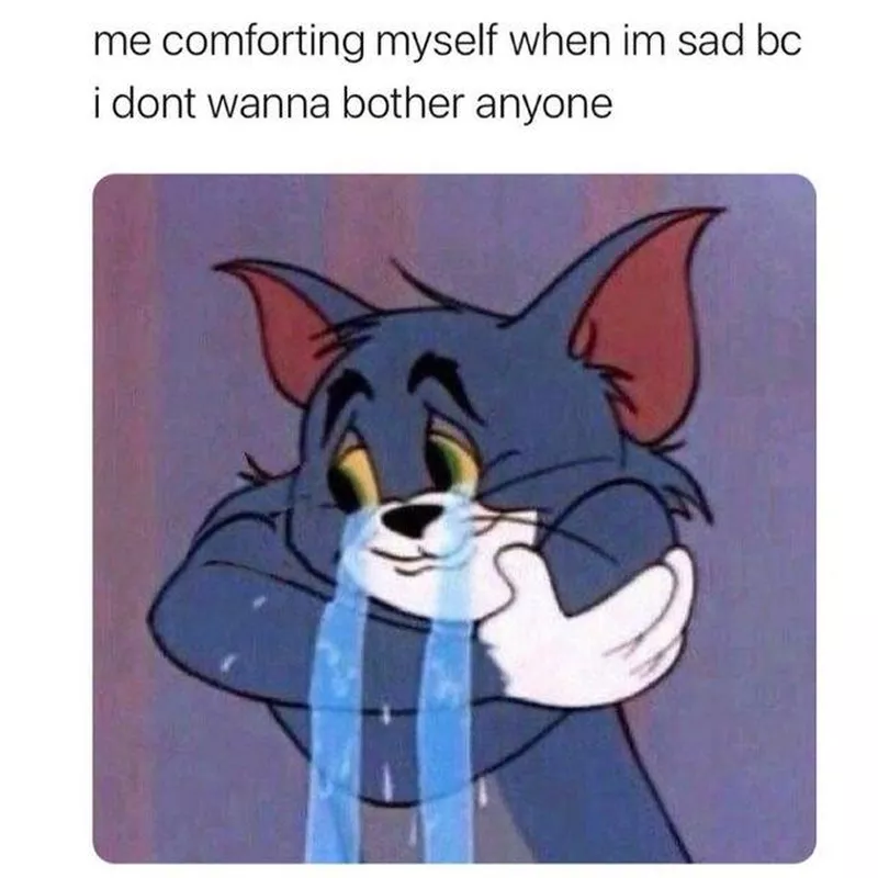 Tom crying