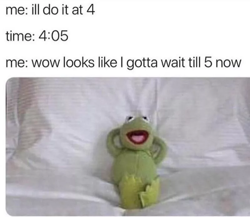 Kermit waiting