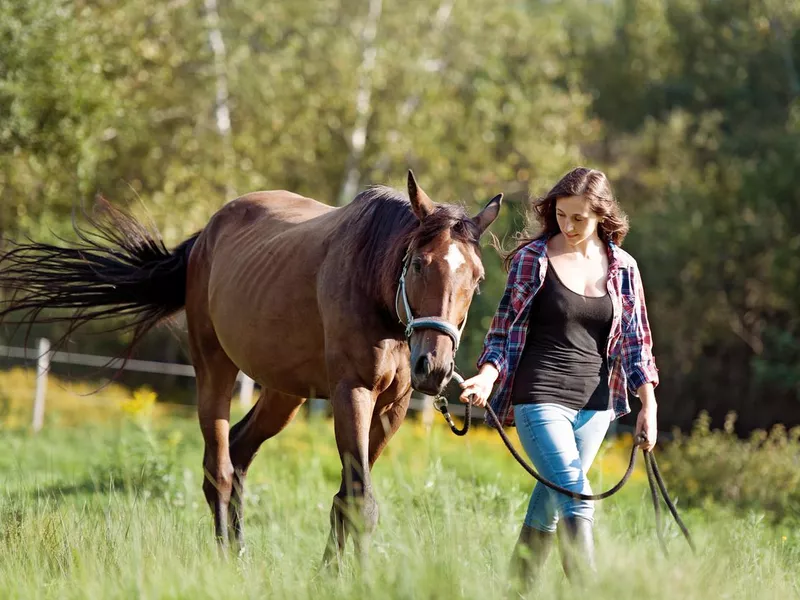 Woman with her horse