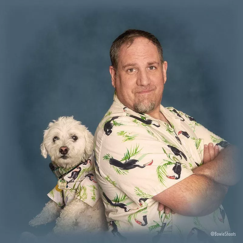 Doggie and dad